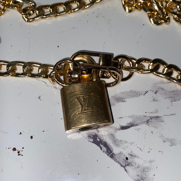 Authentic Louis Vuitton Lock with Chain - Picture 9 of 14